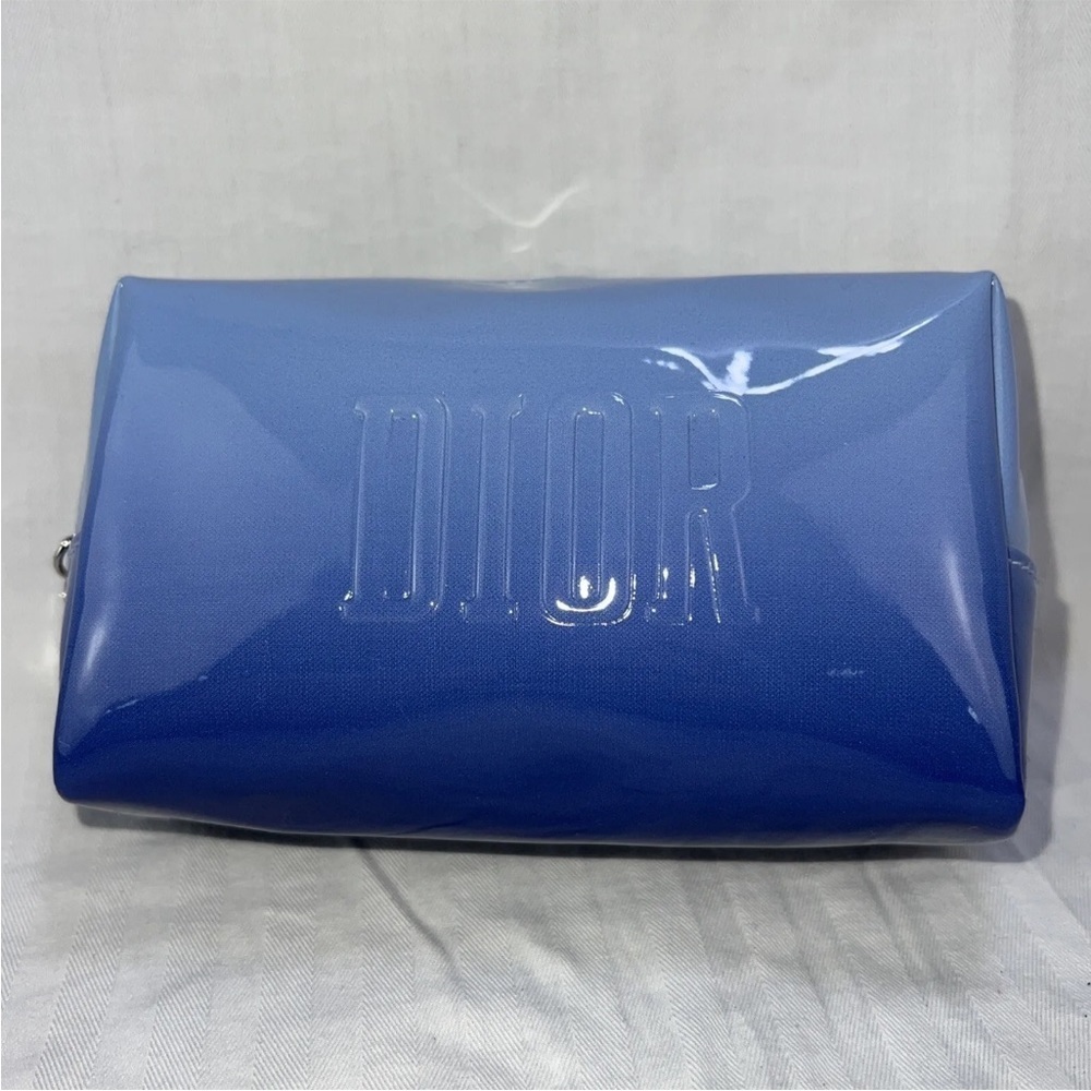 Christian Dior Aqua Blue Mini PVC Cosemtic Pouch - Picture 3 of 12